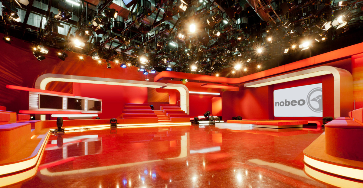 Das Fernsehstudio ist bereit