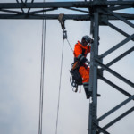 Tennet arbeitet an Hochspannungsleitungen