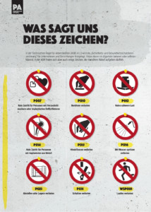 Sicherheits- und Gesundheitsschutzkennzeichnung
