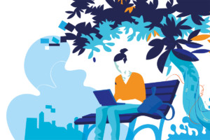 Illustration: Schöne neue Arbeitswelt?