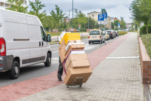 Beschäftigte im Paketdienst