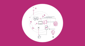 Grafik wie Teams digital kommunizieren können.