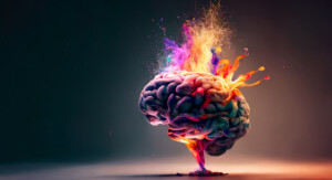 Illustration eines Gehirns